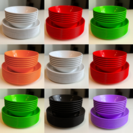 PROMO 12 PCS PIRING MANGKOK TEBAL SEMI MELAMIN 1 LUSIN TAHAN PANAS MURAH WARUNG SOTO RAMEN BAKSO JEP