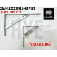Heavy Duty Stainless Steel L braket / Basi Rak/ Besi L