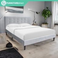 [Free Shipping] Furniture Direct HAYDEN queen and king size side rail fabric bed frame/ katil queen king / katil kayu/