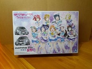 Aoshima 1：24 Subaru Impreza WRX STi School idol project 痛車，1/24 汽車模型，全新未砌