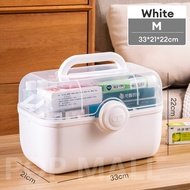 First Aid Kit Storage Box Plastic Family First aid box/Emergency Medicine Storage Kit 收納箱