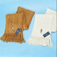 外國預訂 2色選 polo Ralph Lauren 熊仔刺繡logo 針織頸巾 圍巾