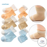 HB 4 Pack No Scratch Mittens Socks Set Cotton For Newborn Baby Boys Girls Gloves Ages 0-6 Months Bre