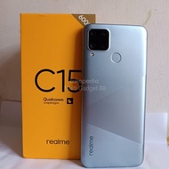 REALME C15 4/64 SECOND BEKAS FULLSET AKSESORIS LENGKAP MULUS