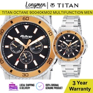 [Klang Longmen] Titan Octane 90040km02 Multifunction Stainless Steel bracelet Men's Watch