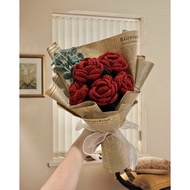 Handmade Crochet Roses Flower Bouquet [Price for 1 flower only]