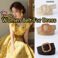 Vintage Belt woman women belt tali pinggang perempuan ladies elastic belt for woman dress braided wa