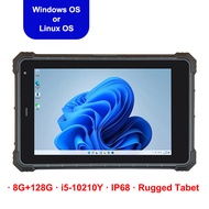 8-Inch Rugged Tablet Windows 11 OS i5-10210Y 8G+128G IP68 4G NFC 2D