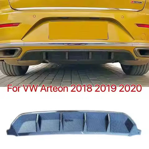 For VW Arteon Spoiler Rear Bumper Surround Lip 2018 2019 2020 Spoiler Body Kit Arteon PP Material De