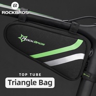 ROCKBROS Bike Bag Rainproof MTB Road Frame Front Tube Triangle Bag Cycling Repair Tool Pannier Bicycle Accessories