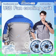 Cooling Workwear Men's Outdoor Fan Jacket,USB Cooling Hiking Vest,fan vest
