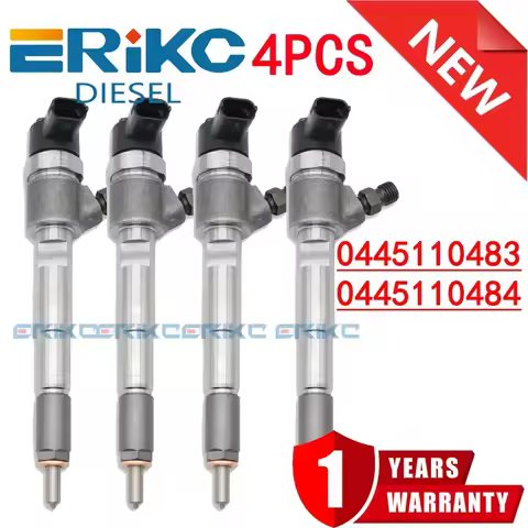 4PC 0445110483 0445110484 Diesel Engine Fuel Injector 0 445 110 483 0 445 110 484 Original Injector 