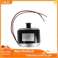 ❉☊Treee Hougl MY1016 24V 300W Aluminum Small Portable Brush Motor for Electric Scooter Vehicle