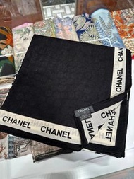 Chanel cashmere x silk 圍巾 140*140cm