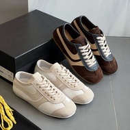 New Colors DVN Retro German Army Style Women's Suede Trainers - Comfortable Lace Up Casual Sport Sho