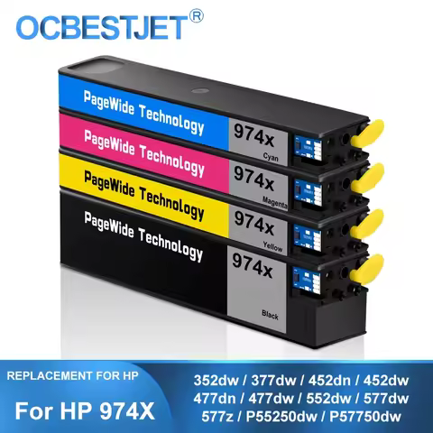 [Third Party Brand] For HP 974 974X 974XL Compatible Ink Cartridge With Pigment Ink 352dw 377dw 452d