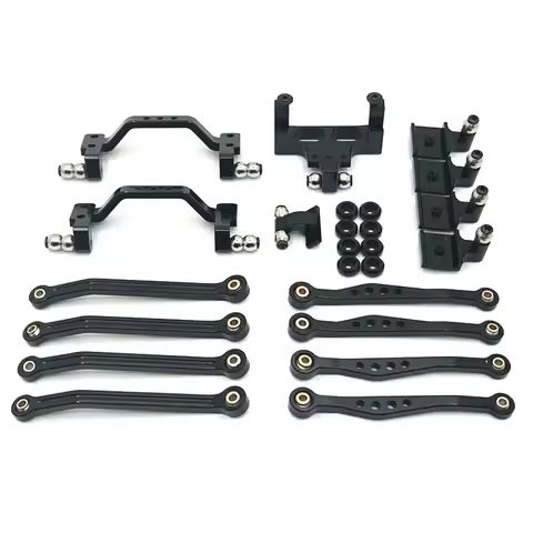 Pedal Rod suspension frame rudder base Rod seat for WPL 1/16 C64 Toyota Hilux RC crawler car metal u