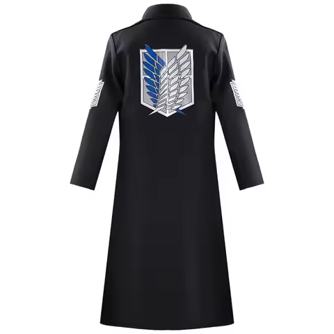 2026 Attack on Titan Halloween cosplay anime game 2D mid-length trench coat Wings of Freedom stage s