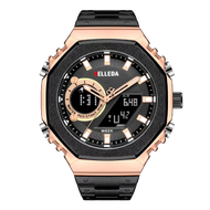 [Buy 1 Get 1] Jam Tangan Pria Belleda 9950 Rantai Original Anti air Bergaransi Digital Dual Time