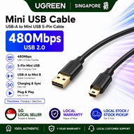 UGREEN Mini USB Cable USB 2.0 Type A Male to Mini B 5 Pin Cable For MP3/4 Players Tablets GPS Digita
