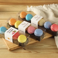 [Macaron Packaging Box] Macaron Packaging Box High-End French Style 4 Pcs 5/6 Pcs Macaron Box Transp