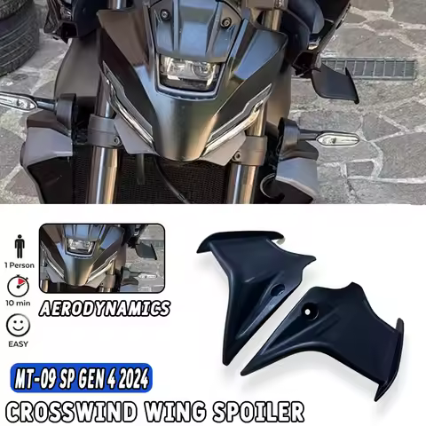 New MT09 SP 2024 - PP+Fiber Fuel Tank Side Wings Spoiler For Yamaha MT 09 MT-09 SP Gen 4 Accessories