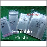 ∼ Sealable OPP Plastic with Hole 5x12cm 6x15cm 11x20cm 16x32cm