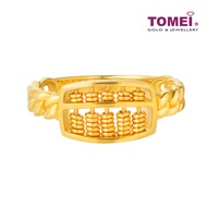 TOMEI Abacus Link Ring, Yellow Gold 916