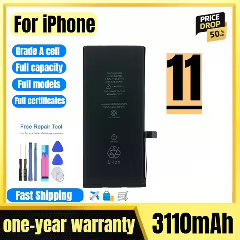 Battery for IPhone 11 Mobile Phone Battery High Quality High Capacity Battery Replacement Bateria Gr