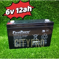 HOT🔥First Power 6V 12ah rechargeable battery Autogate UPS GENUINE Sealed Lead Acid Battery