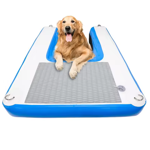 Inflatable Dog Ladder Pet Rest Floating Platform Pet Ladder Ramp For Boat Outdoor Use Dog Stairs