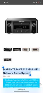 New Marantz M-CR612 迷你 HiFi 網絡音響系統