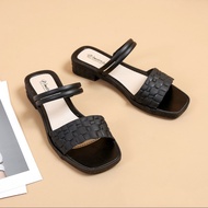 Rookie007 Sandal Wedges Wanita High Quality Sendal Jelly Motif Kulit Buaya Sandal Heels Slop Jelly