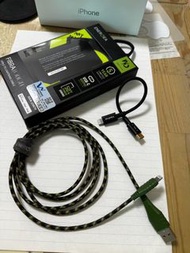 Energea tough USB i phone lightning cable x 2