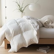 Maple&Stone Down Comforter Full Size, All Season Duvet Insert with 8 Corner Tabs, 100% Cotton Comfor