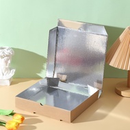Pizza box aluminum foil 7 8 9 10 12inch disposable pizza delivery packaging box corrugated pizza box