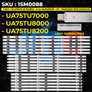 Samsung 75 Inch TV Backlight UA75TU7000 UA75TU8000 UA75TU8200 LM41-00898A/916A