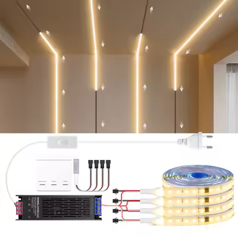Smart Addressable Pixel WS2811 LED Strip Light 5M 10M KIT Running Water Flow Chasing LED Tape For Wa