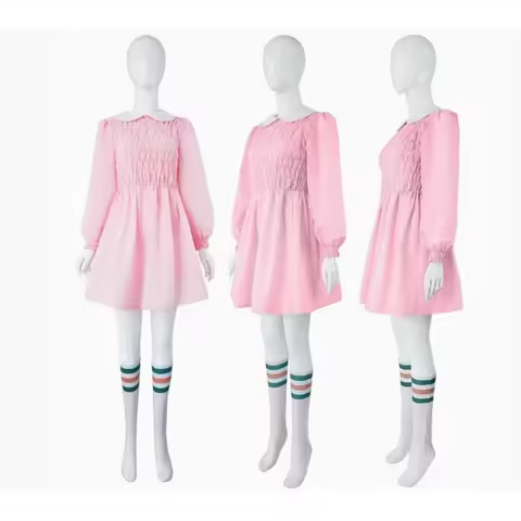 ABC123Eleven Season 11 Cosplay Costume Pink Dress Outfits Ability Girl Halloween Carnival Suit Women