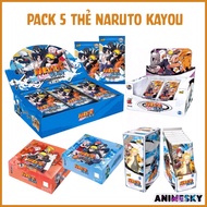 Pack of 5 character cards Anime Naruto KAYOU many types - Naruto KAYOU Card