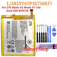 แบตเตอรี่โทรศัพท์ ZTE Blade A2 Blade V7 Lite Dual SIM BV0720 Battery Li3825T43P3h736037 2500MAh + เค