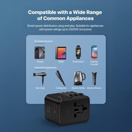 Kiip Overseas Charger C27T Travel Adapter Gan Adapter Charger Universal Pd Fast Charging 25W