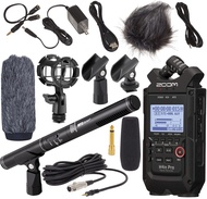 H4n Pro Recorder with Ritz Gear Professional Video, Cinema and Broadcasting Shotgun Microphone for I