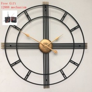 [Meimeier] Wall Clock Product Round Clock Large Size Nordic Clock Wall Sticker Wall Clock