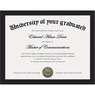 upsimples Certificate Frame with Clear Plexiglass, 8.5 by 11 Picture Diploma Document Degree Frames 