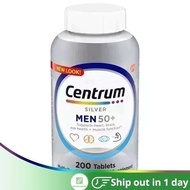 Centrum Silver Multivitamin for Men 50 Plus 200 Caps with Vitamin D3, B Vitamins and Zinc