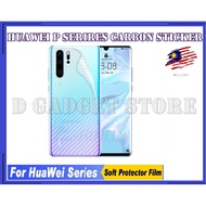 HUAWEI P40/HUAWEI P40 PRO/HUAWEI P40 PRO PLUS Back Carbon Fiber Sticker