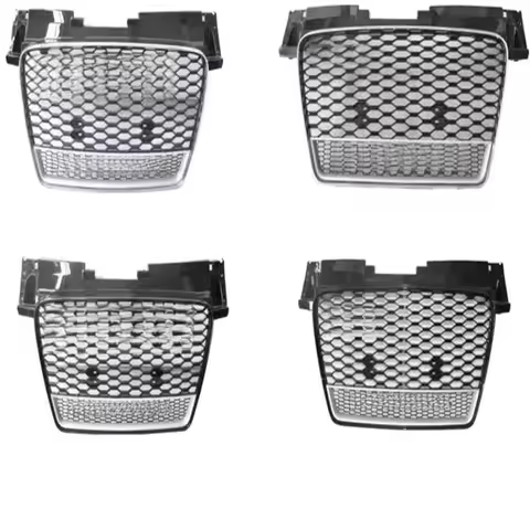 High Quality Black Silver Honeycomb Center Grille Fit for TT TTRS 8J Quattro 2008-2014 Auto Upgrade 