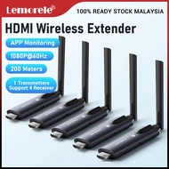 Lemorele R1040 Wireless HDMI Transmitter Receiver 1080P 60Hz 100M Long Range 2.4G+5G WiFi for TV Pro