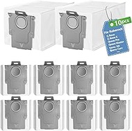 Pack of 10 Vacuum Cleaner Bags for Roborock Q Revo/Saros 10R/Qrevo S/Qrevo Pro/Qrevo Maste/Qrevo Sli